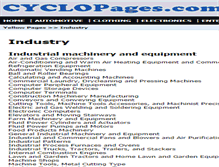 Tablet Screenshot of industry.cyclopages.com