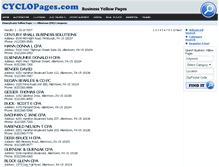Tablet Screenshot of allentown.cyclopages.com