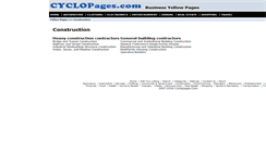 Desktop Screenshot of construction.cyclopages.com