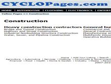 Tablet Screenshot of construction.cyclopages.com