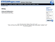 Tablet Screenshot of dining.cyclopages.com