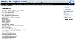 Desktop Screenshot of electronics.cyclopages.com