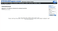 Desktop Screenshot of entertainment.cyclopages.com