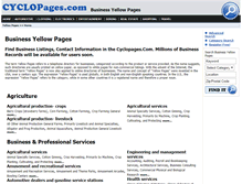 Tablet Screenshot of cyclopages.com